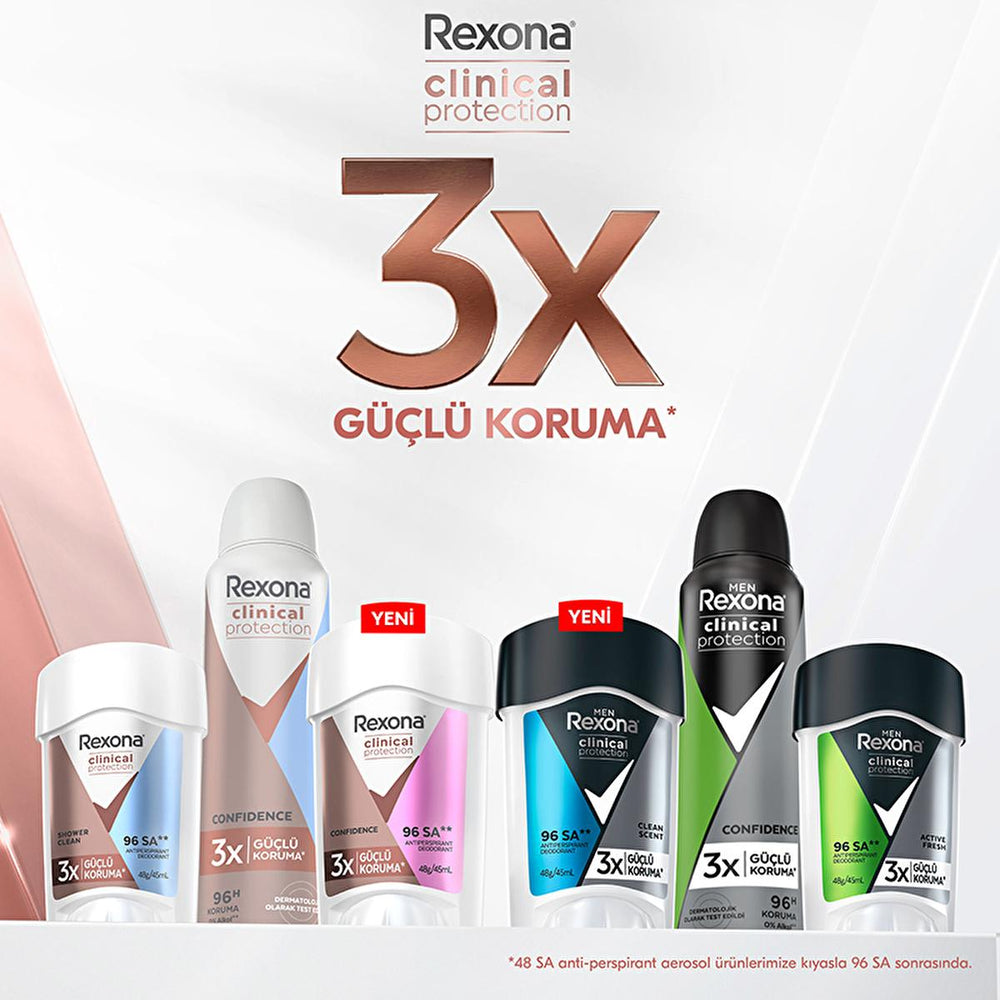 Rexona Clinical Protection Women's Deodorant Stick - 96 Hour Protection, Long-Lasting Antiperspirant for Active - view 5