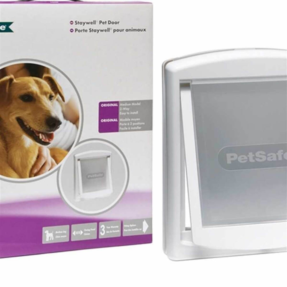 Petsafe Staywell 2-Way Pet Door Durable White Frame 18kg