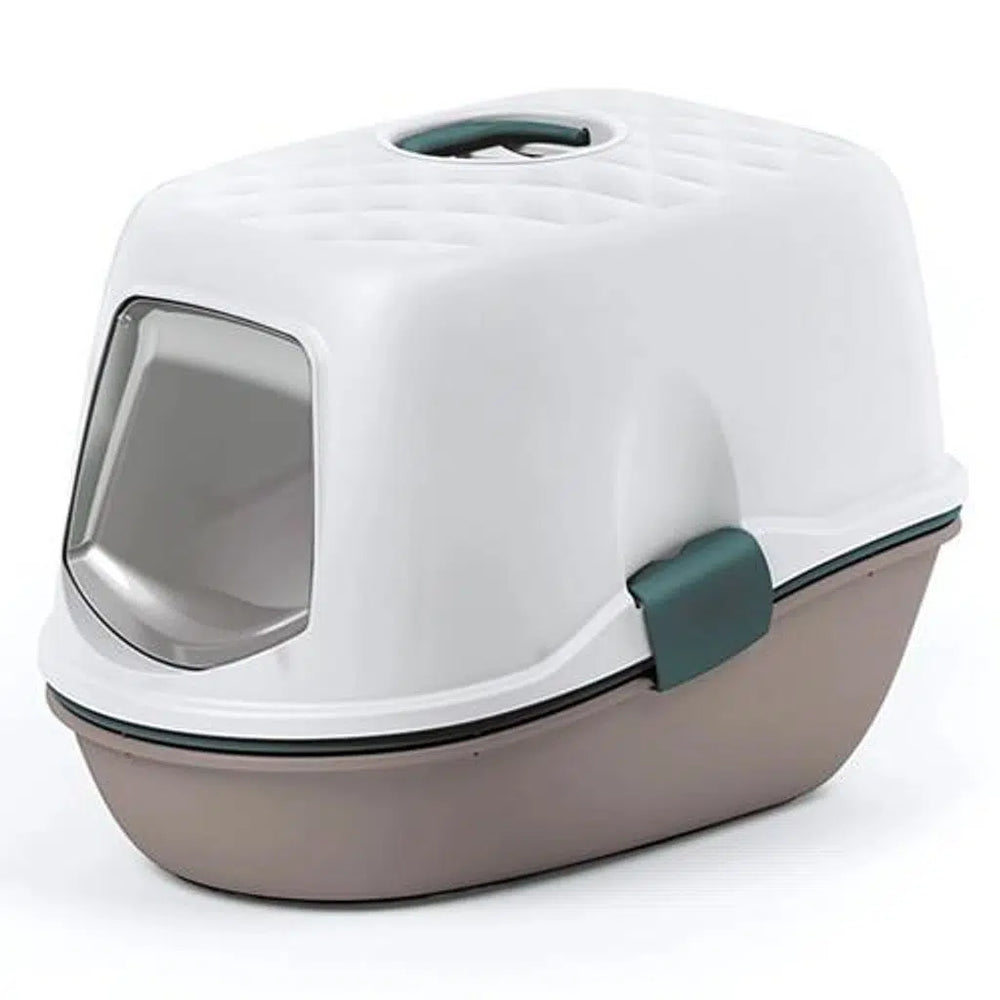 Stefanplast Furba Top Chic Sifting Litter Box White & Pink 58.5cm