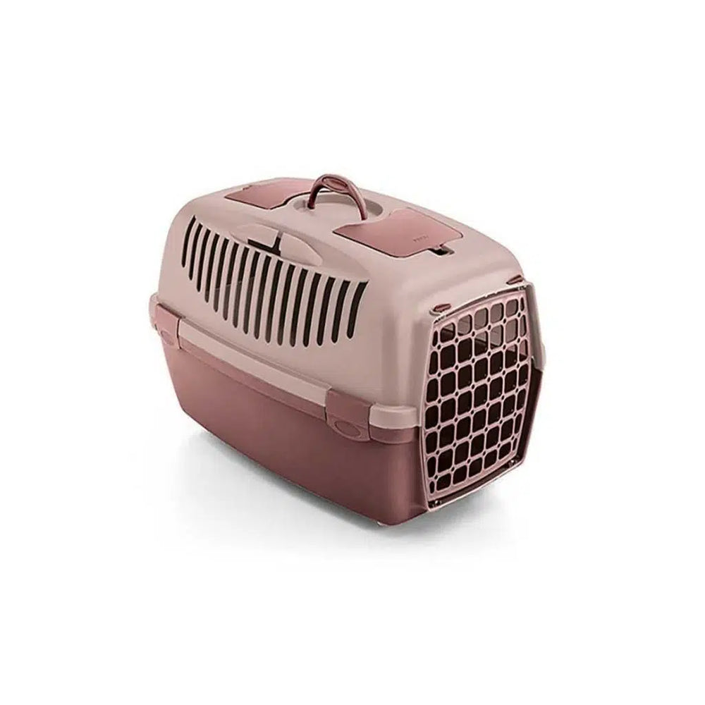 Stefanplast Gulliver 3 Pet Carrier with Metal Door Rosy 61x40x38 cm