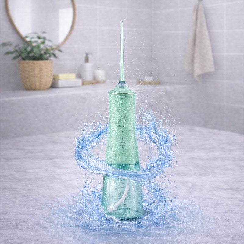 Steriball Portable Oral Irrigator for Deep Cleaning Green