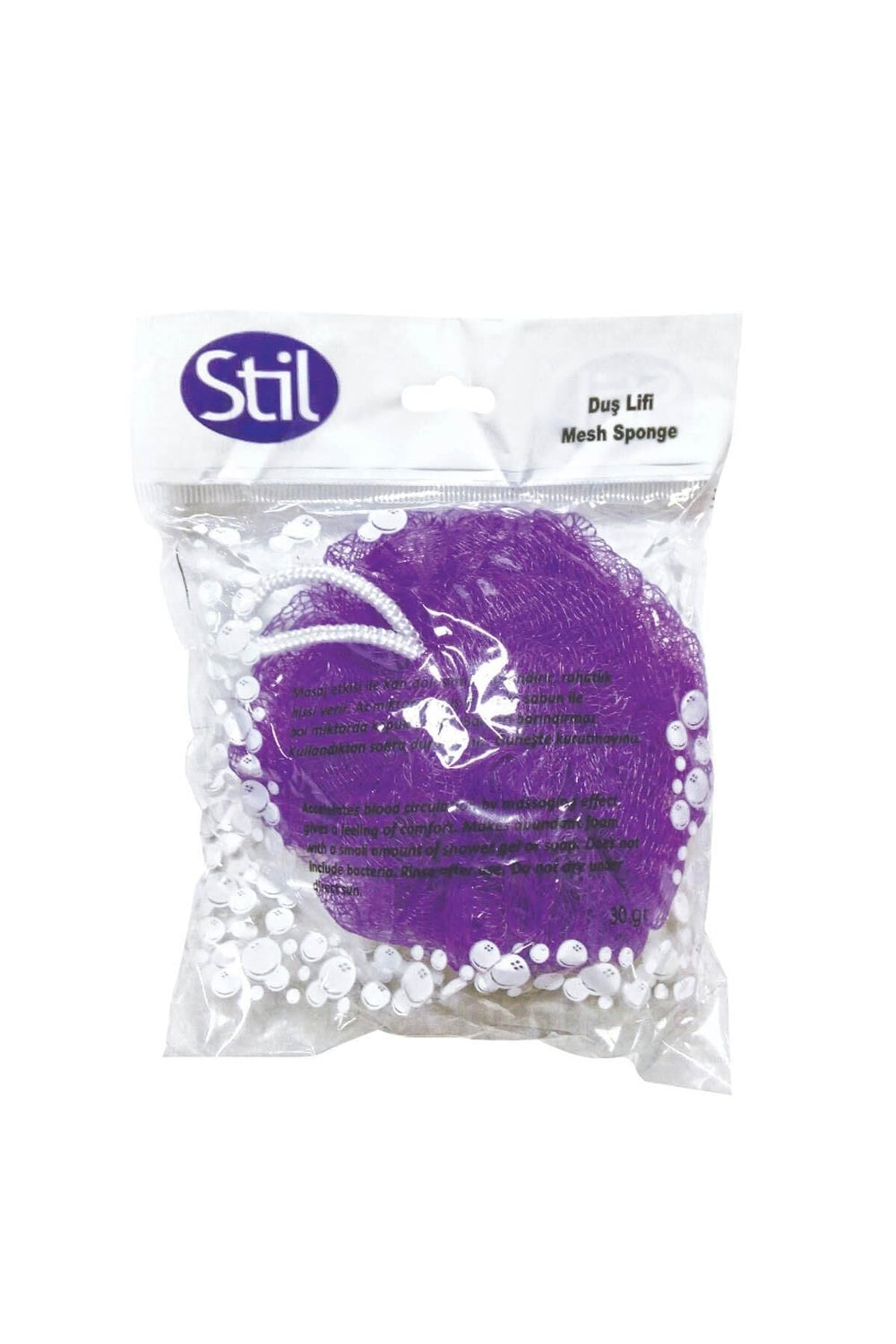 Fe Stil Shower Loofah with Hanging Loop 30g