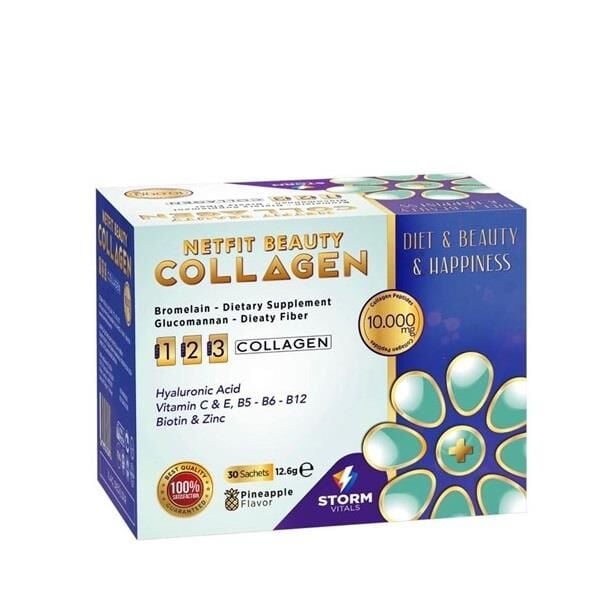 Storm Vitals Netfit Beauty Collagen with Bromelain 30 Sachets