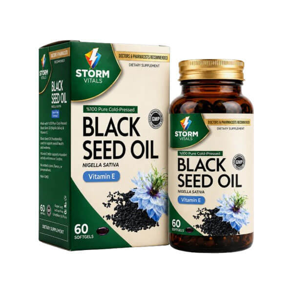Storm Vitals Black Seed Oil Softgels for Daily Wellness 60 Count