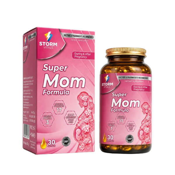 Storm Vitals Super Mom Softgels for Daily Support - 30 Count