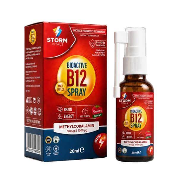 Storm Vitals Vitamin B12 Spray for Energy Support 20 ml