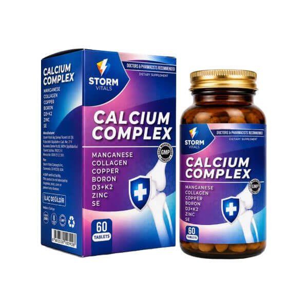Storm Vitals Calcium Complex Bone &amp; Muscle Support 60 Tablets