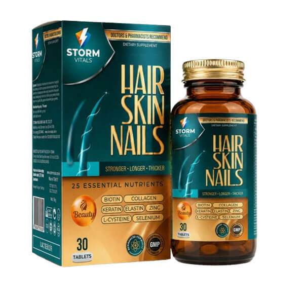 Storm Vitals Hair Skin Nails Daily Supplement 30 Tablets