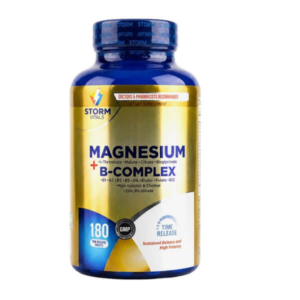 Storm Vitals Magnesium B Complex Daily Supplement 180 Tablets