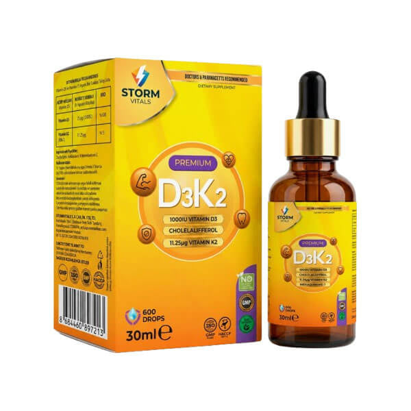 Storm Vitals Premium D3K2 Liquid Supplement 30 ml