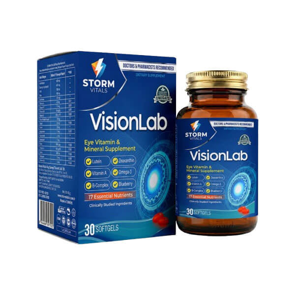 Storm Vitals Visionlab Eye Support Softgels 30 Count