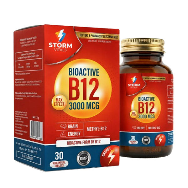 Storm Vitals Vitamin B12 3000 Mcg Sublingual Tablets 30 Count