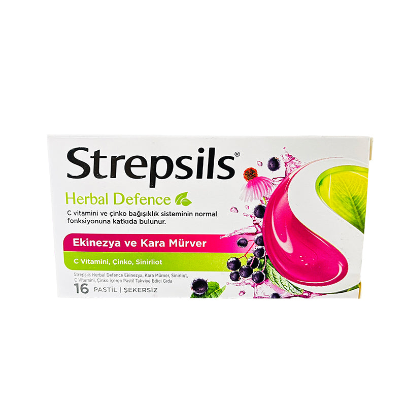 Strepsils Herbal Defence Elderberry & Echinacea Lozenges 16 Count