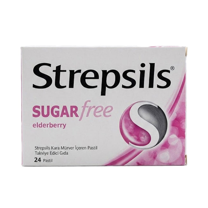 Strepsils Herbal Black Elderberry Lozenges with Echinacea, 24 Lozenges