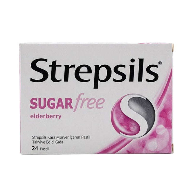 Strepsils Herbal Black Elderberry Lozenges with Echinacea, 24 Lozenges