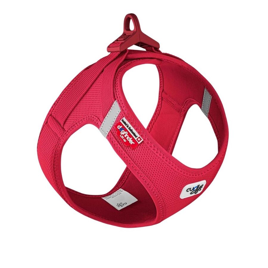 Curli Vest Harness Clasp Air-Mesh Dog Harness Red 2XS