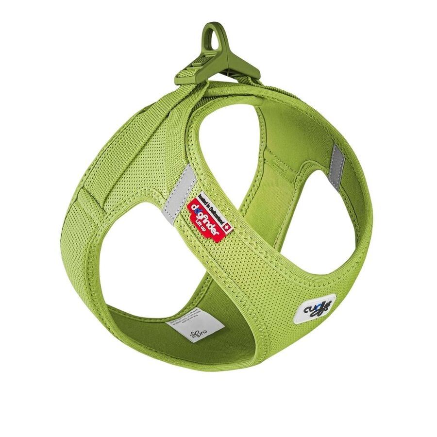 Curli Vest Harness Clasp Air-Mesh Lightweight Dog Harness 3XS Lime