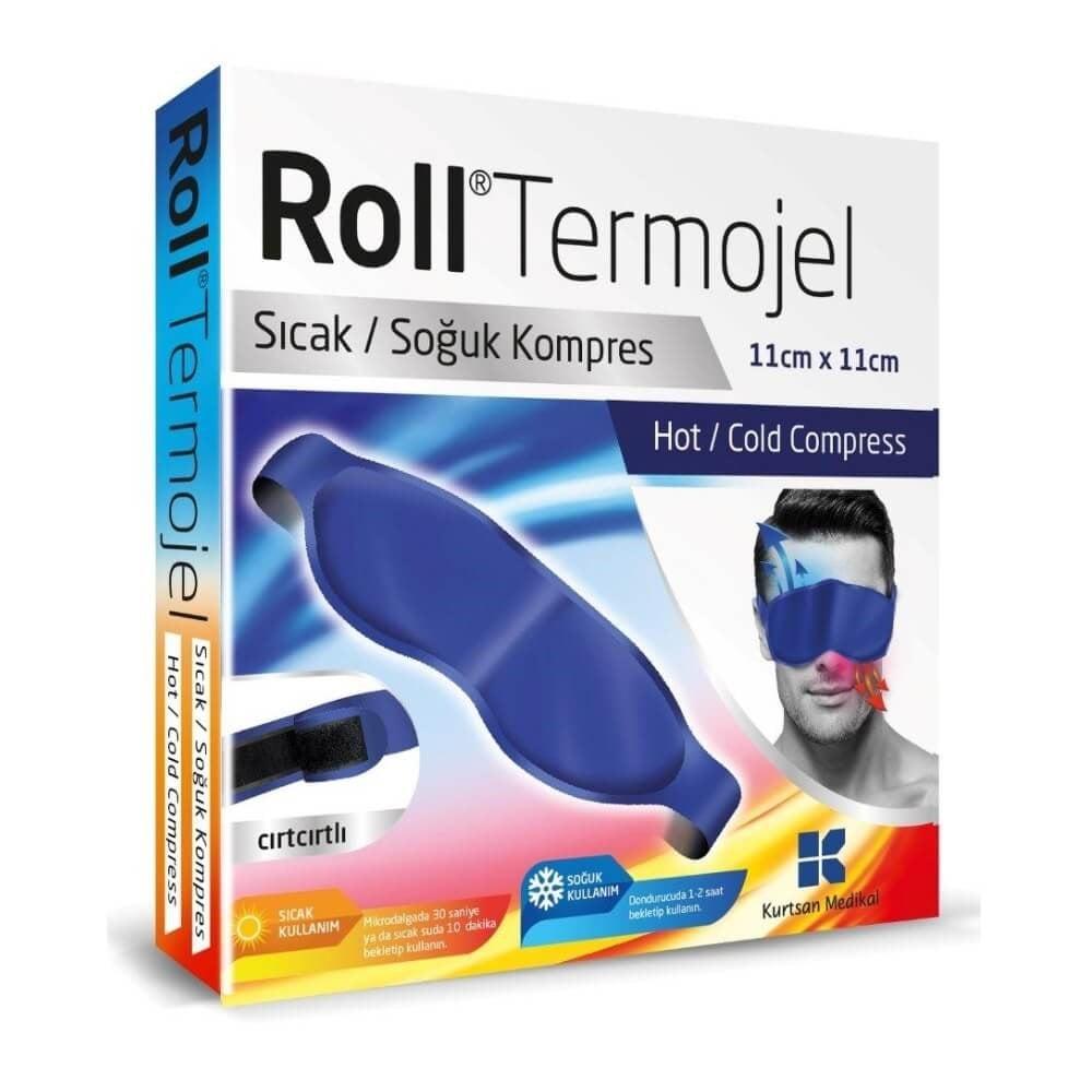 Roll Termojel Eye Mask for Hot & Cold Compress Relief - Relaxation & Sinus Relief Roll Termojel Eye Mask for Relaxation & Relief eye mask, hot compress, cold compress, eye relief, sinus relief, relaxation mask, reusable eye mask, hot and cold therapy, sinus pressure relief, headache relief, relaxation, comfort, wellness