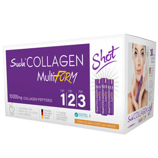 Suda Collagen Multiform Peach Shot with Hyaluronic Acid 30 x 40ml