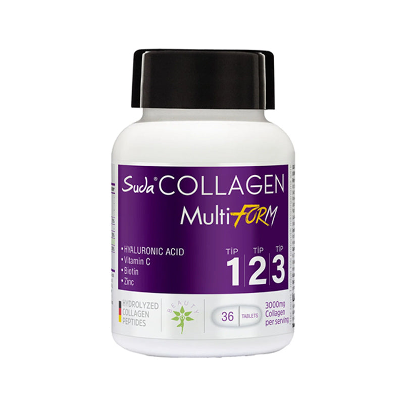 Suda Collagen Multi Form Type 1, 2, 3 Supplement 36 Tablets