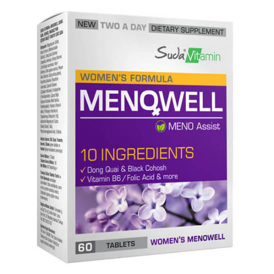 Suda Vitamin Menowell Womens Formula Support 60 Tablets