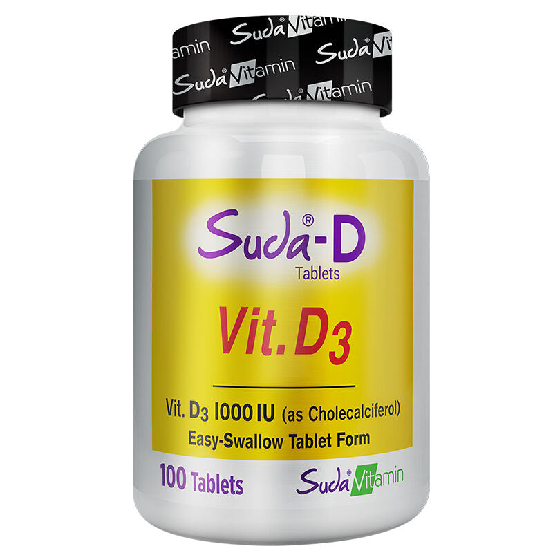 Suda Vitamin Vitamin D3 Daily Supplement 100 Tablets