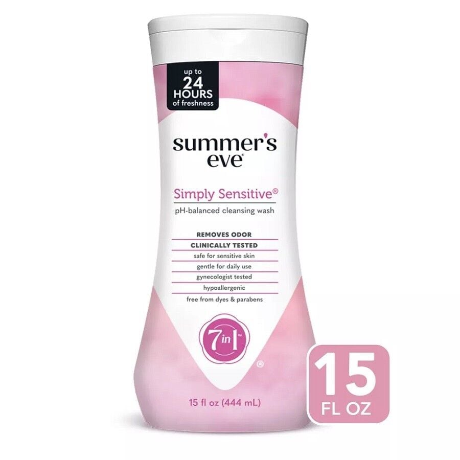 Summer's Eve Feminine Wash Sensitive Skin pH Balanced 444ml