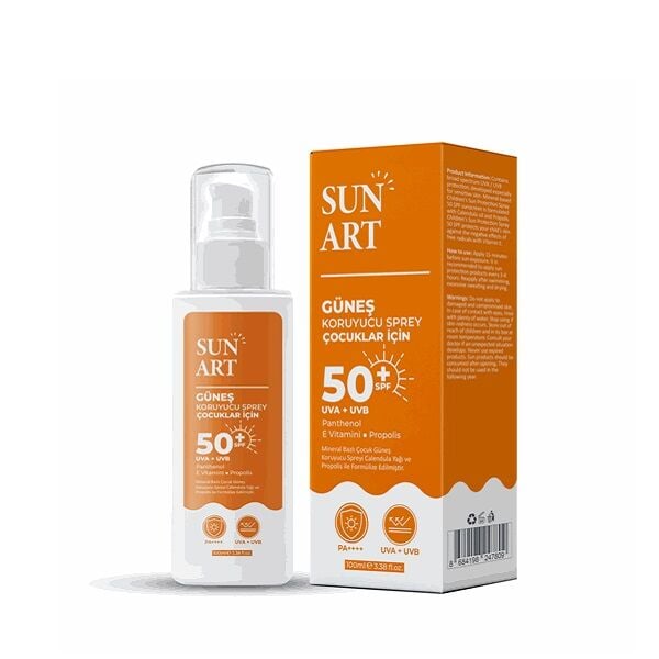 Sunart Kids Sunscreen Spray High Protection SPF 50+ 100 ml