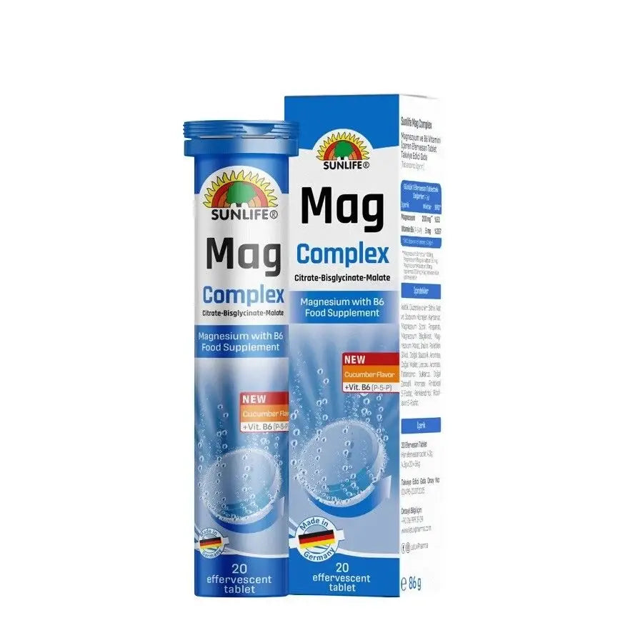 Sunlife Mag Complex Effervescent Magnesium Tablets 20 Count