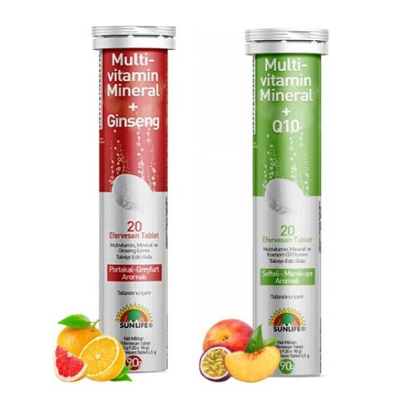 Sunlife Multivitamin Support Set with Ginseng &amp; Q10 40 Tablets