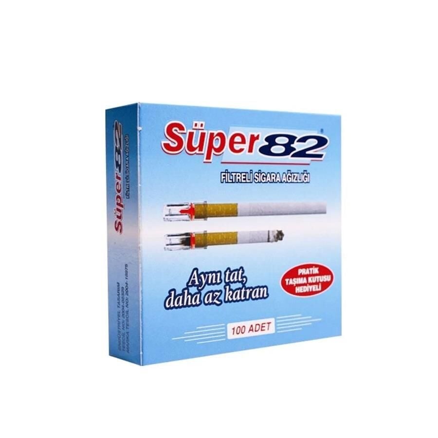 Super 82 Filtered Cigarette Holders for Tar Reduction 100 Count