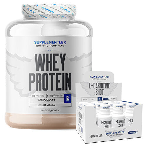 Supplementler.com Whey Protein 2000 Gr + L-Carnitine Shot 12 Piece Combination Supplementler.com Whey Protein 2000 Gr + L-Carnitine Shot 12 Piece Combination