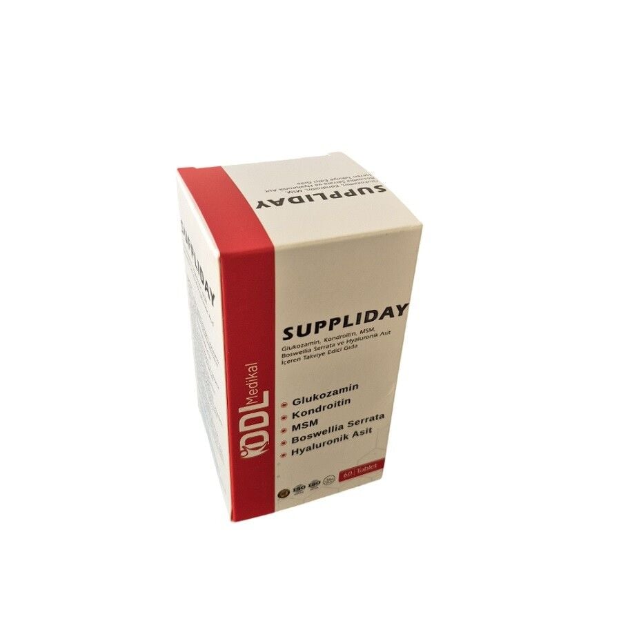Asko Ilac Suppliday Glucosamine MSM Joint Support 60 Tablets
