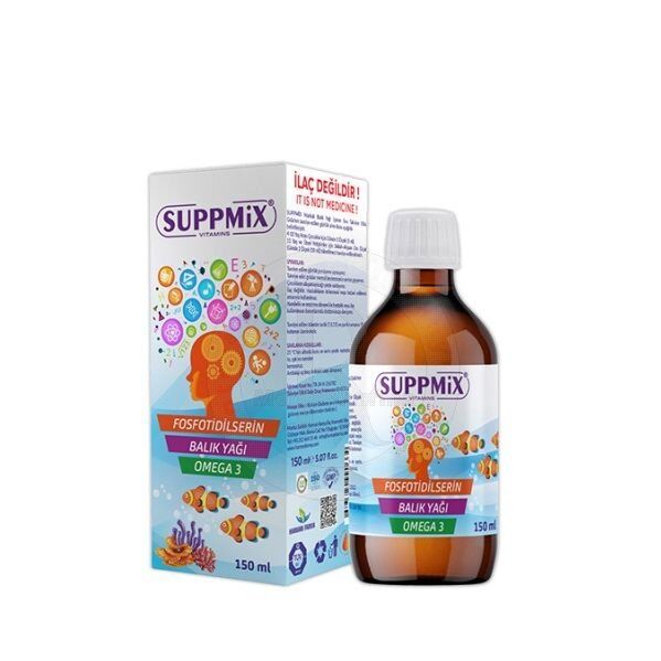 Suppmix Omega 3 & Phosphatidylserine Liquid Syrup 150 ml