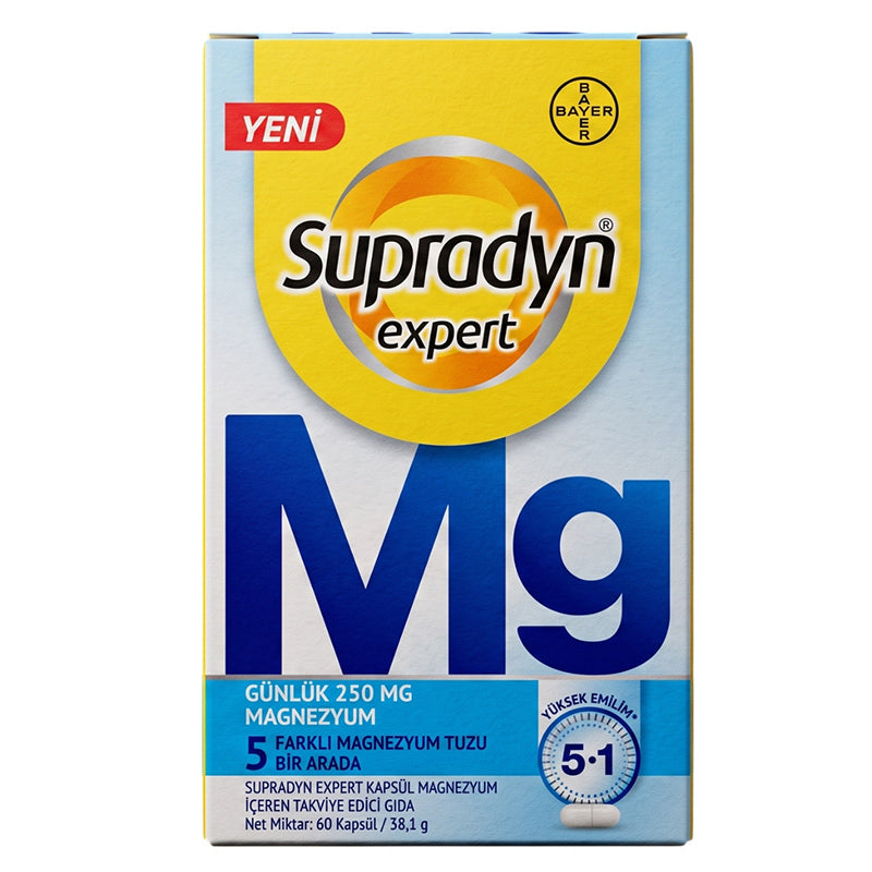 Supradyn Expert Magnesium Supplement 5 Salt Complex 60 Capsules