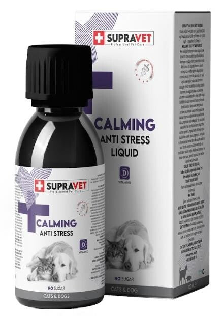 Supravet Anti-Stress Calming Liquid for Cats and Dogs 100 ml