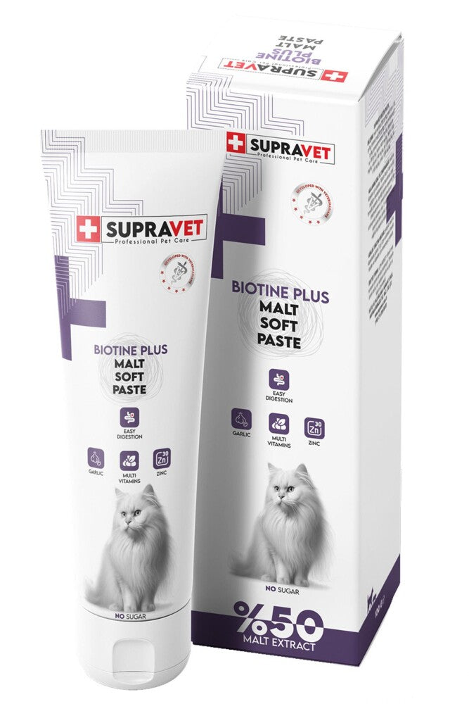Supravet Biotine Plus Cat Coat & Skin Support Malt Paste 100g