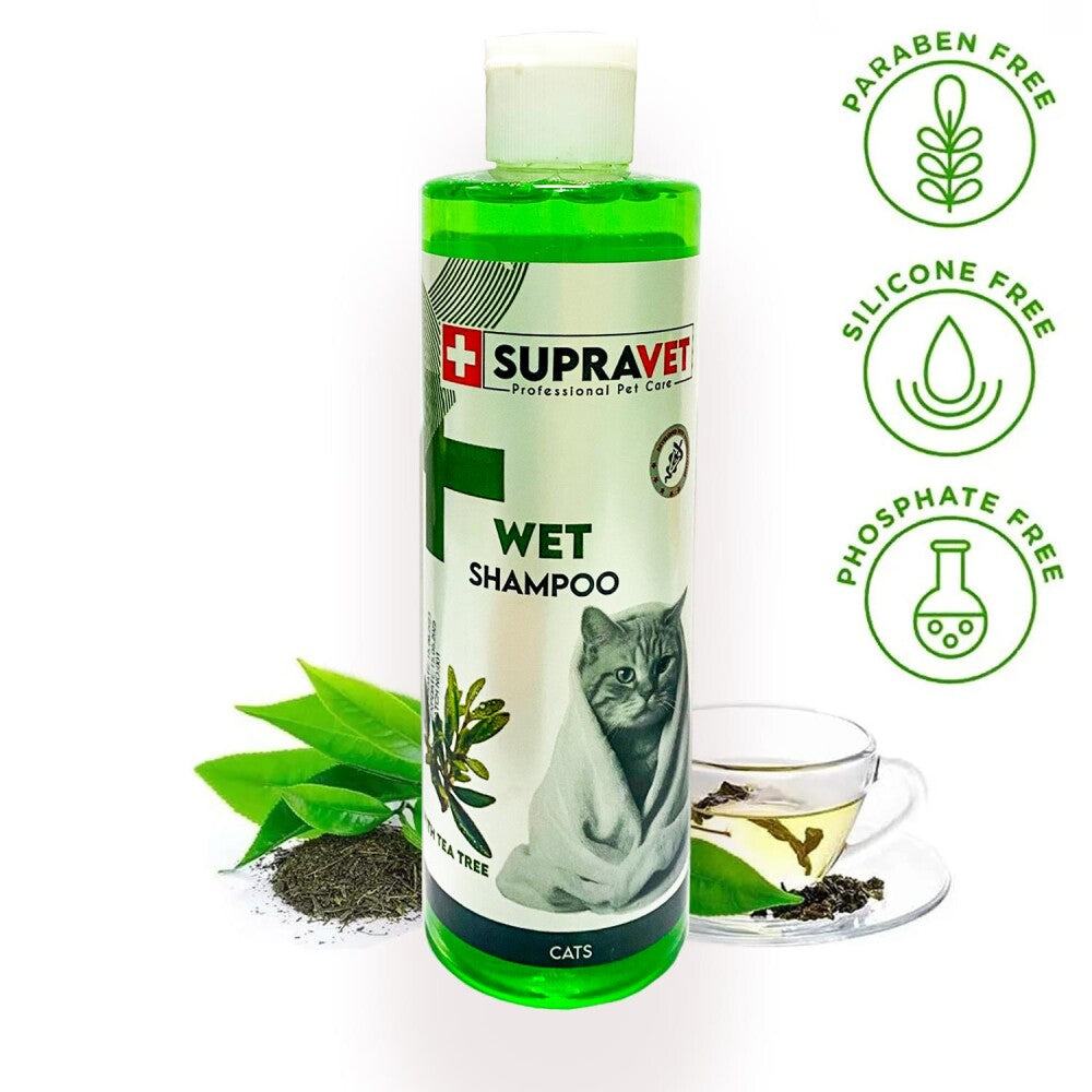 Supravet Tea Tree Oil Cat Shampoo for Coat Shine 200 ml