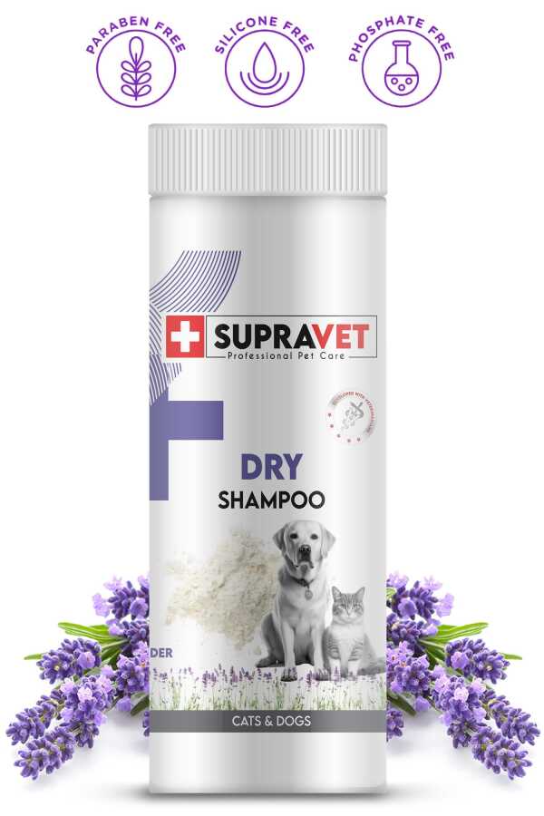 Supravet Lavender Dry Shampoo for Cats & Dogs 150ml