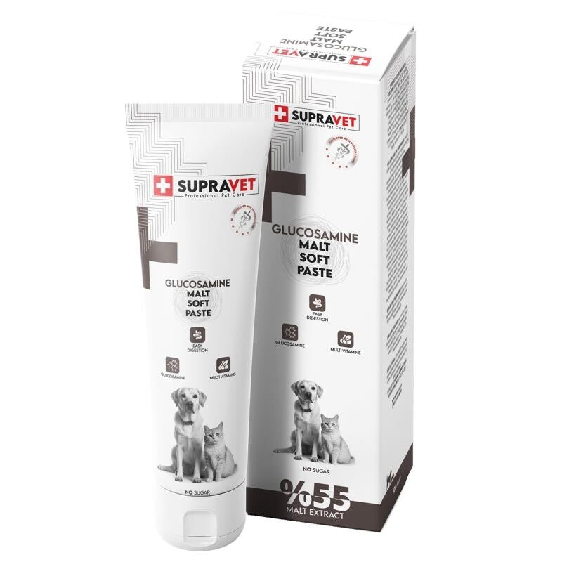 Supravet Glucosamine Joint and Muscle Support Malt Paste 100g