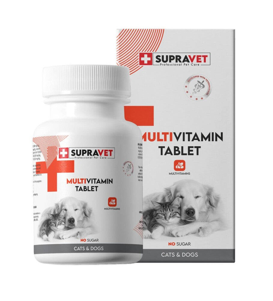 Supravet Multivitamin Tablet for Cats and Dogs 75 Count