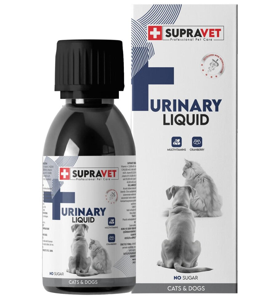 Supravet Urinary Support Liquid Drops for Cats & Dogs 100 ml