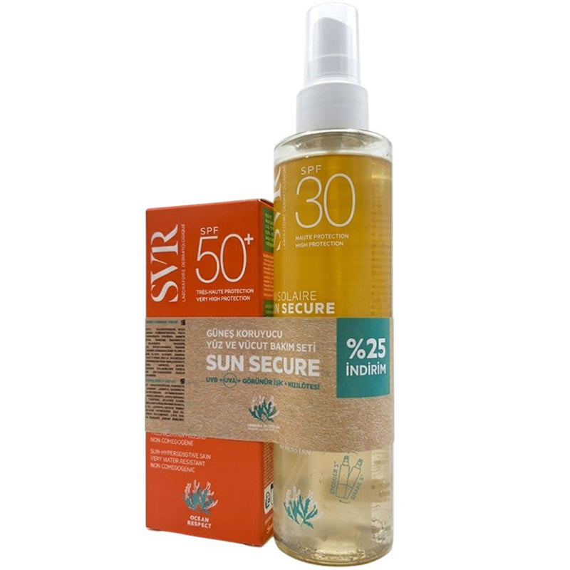 SVR Sun Secure Blur SPF50 & Eau Solaire SPF30 Sun Care Set