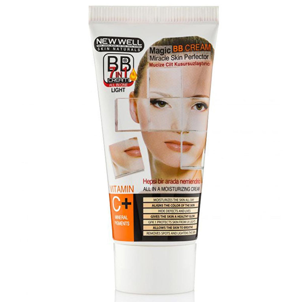 New Well Derma BB Cream Light - Dermatologically Tested, Cruelty-Free Makeup with SPF 15 - Foundation
