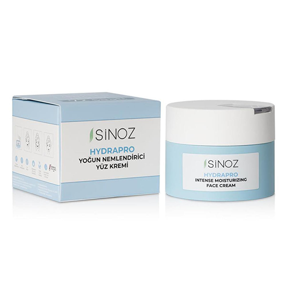 Sinoz Hydrapro: 72-Hour Hydrating Face Cream with Hyaluronic Acid & Snow Mushroom - Vegan Moisturizer for Dry, Sensitive Skin Sinoz Hydrapro: Hydrating Face Cream - 72H Moisture, Vegan Hydrating Face Cream, Moisturizing Face Cream, Vegan Face Cream, Hyaluronic Acid Moisturizer, Squalane Face Cream, Dry Skin Moisturizer, Sensitive Skin Cream, Snow Mushroom Cream, 72-Hour Hydration Cream, Sinoz Hydrapro, Facial Moisturizer, Skin Hydration, Dry Skin Relief, Sensitive Skin Care, Natural Skincare, Vegan Skincare
