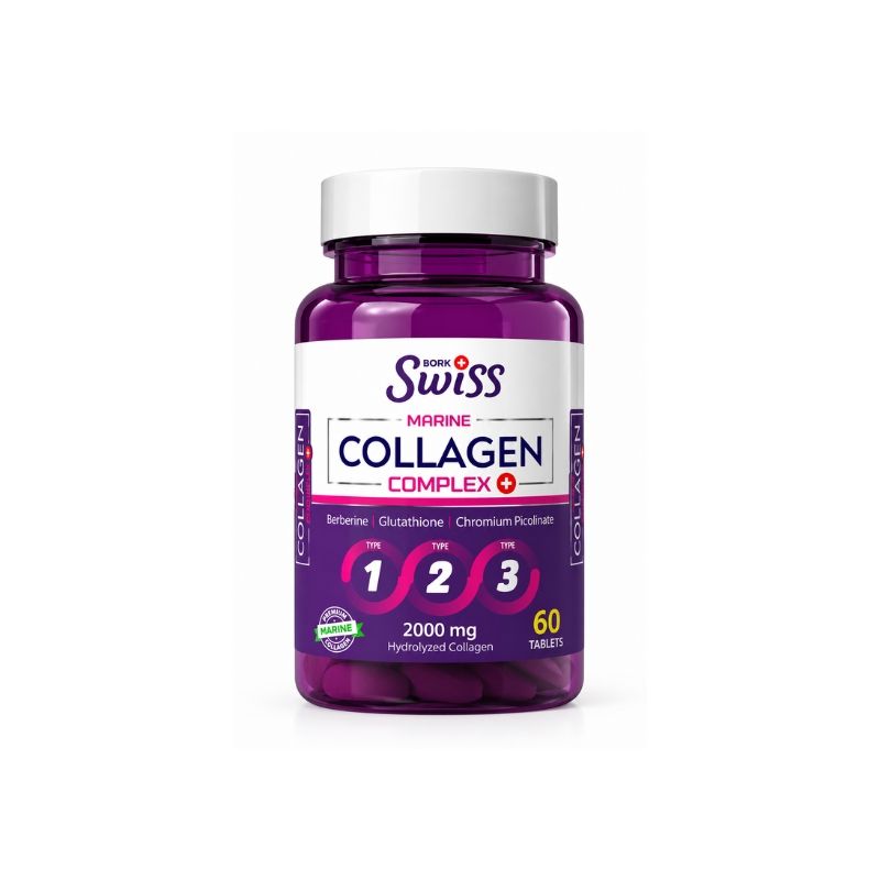 Swiss Bork Marine Collagen Complex Dietary Supplement 60 Tablets