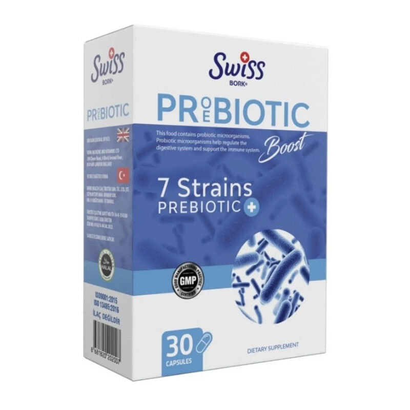 Swiss Bork Probiotic Boost Daily Supplement 30 Capsules