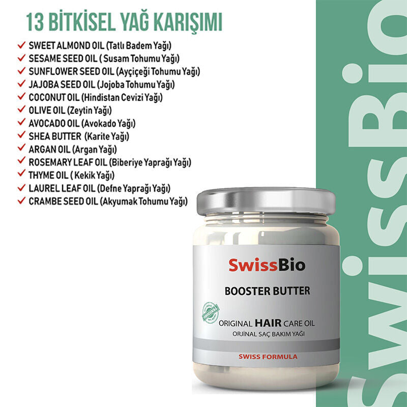 Swissbio Booster Butter Nourishing Hair Oil 200 ml