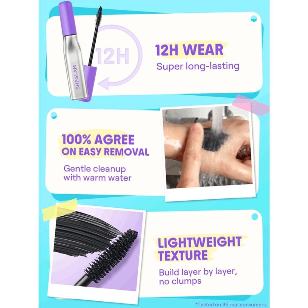 Sheglam Lashlighter Mega Boost Mascara in Black