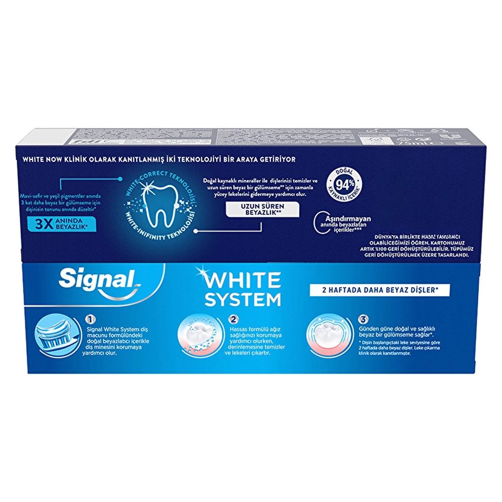 Signal White System &amp; White Now Original Toothpaste Set 2x75ml